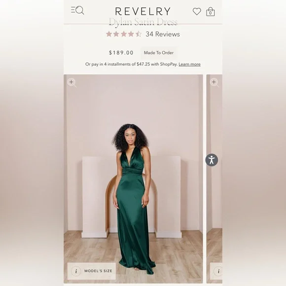 Revelry | Dresses | Revelry Dylan Satin Bridesmaid Dress | Poshmark